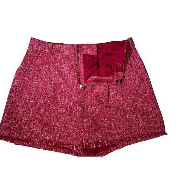Cinq a Sept High-Waisted Red Classy Shorts(SIZE 10) - Picture 3 of 6